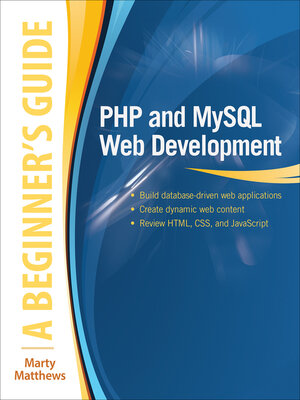 PHP and MySQL Web Development - ebook
